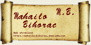 Mahailo Bihorac vizit kartica